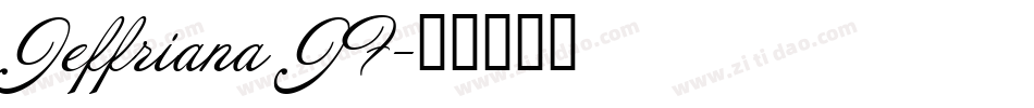 Jeffriana JF字体转换